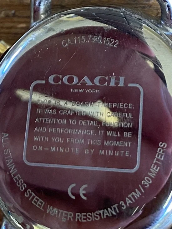 Coach Two-Tone Gold and Silver Mother-of-Pearl Dial Watch - Picture 5 of 8